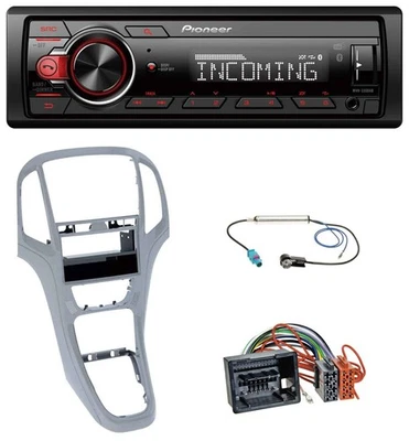 Pioneer Bluetooth USB DAB MP3 Autoradio für Opel Astra J ab 2009 Platin silber - Bild 1 von 4