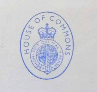 1957 PARLIAMENT IPU Inter-Parliamentary Union House of Commons Stationery FDC - Image 1 of 4