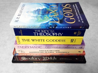 Occult Book Lot- Blavatsky, Faery Magic, Witchcraft, Crystals (Paperbacks) - Image 1 of 4