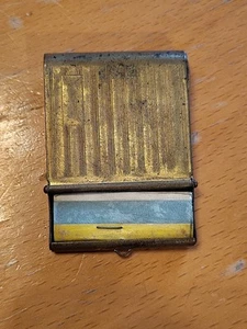 Vintage Brass Matchbook Safe - Picture 1 of 7
