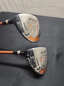 Ping G10 Fairway 5 18.5 and 3 15.5 Woods Left Handed Ping TFC129 Shafts - Picture 1 of 8