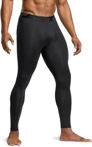 Tsla Men's Compression Tights Pants Baselayer Black Bottom Size Large - Picture 1 of 10