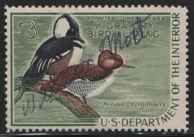 RW35 Migratory Bird Hunting Stamp (Duck Stamp) Used - Image 1 of 2