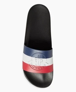 Moncler Men’s Basile Athletic Pool Slides Black EU 43/US 10 - Picture 1 of 6