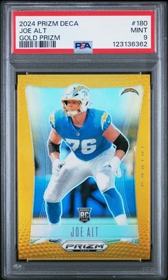 2024 PANINI PRIZM DECA GOLD PRIZM #180 JOE ALT ROOKIE RC /10 PSA 0 - Image 1 of 2