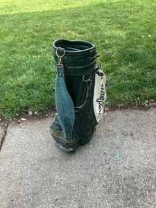 Vintage MacGregor Mid Size Staff Cart Bag Classic Green White 87 Nicklaus - Picture 1 of 7