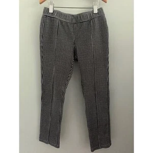 Gymboree Girl's Black White Pants Check Ankle 8 Skate Preppy Retro - Picture 1 of 4