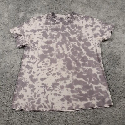 Camiseta Lululemon para mujer talla grande púrpura elástica cuello redondo abstracto tie dye Foto 1 de 4