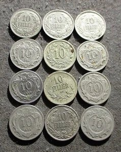 LOT OF OLD COINS OF AUSTRIA & HUNGARY (HABSBURG EMPIRE) WORLD WAR I - MIX 349 - Foto 1 di 5