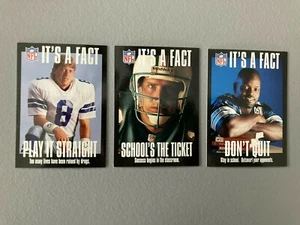 PRO SET 1994 ITS A FACT FOOTBALL 3 KARTEN LOT TROY AIKMAN DAN MARIANO EMMITT SMITH - Bild 1 von 4