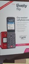 BRAND NEW Lively- Jitterbug Flip2 Cell Phone for Seniors - red