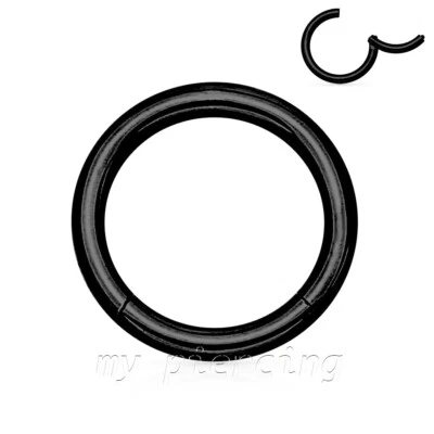 Откидной бесшовный сегмент кольцо обруч серьги хряща Tragus лабрет перегородки - Изображение 1 из 4