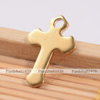 20 Pcs Golden Cross 304 Stainless Steel Charms Pendants Jewelry Making 15x10x1mm