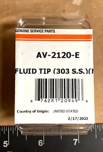 DeVILBISS AV-2120-E Fluid Tip (303 S.S) (MP) - NEW NIB - Picture 1 of 3