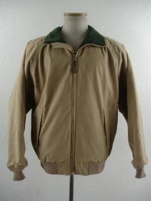 Men's M Orvis Khaki Softshell Fleece Lined Jacket Bomber Hunting Chore Barn Work - Image 1 of 4