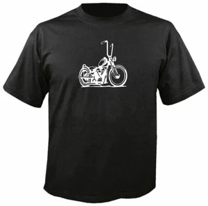 BOBBER T SHIRT biker motorcycle chopper ape hanger harley panhead knuckle shovel - Picture 1 of 1