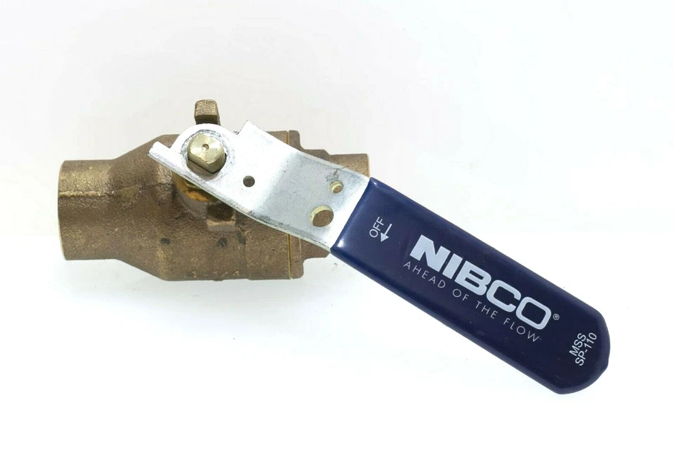 NIBCO 1 1/4" Sweat Solder Full Port Ball Valve S-585-70 NJ8310B - Image 1 of 1