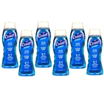 COAST BODY WASH 经典香水 18 盎司(6 件装) — 第 1/3 张图片
