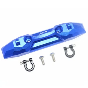 GPM Racing Aluminum Rear Bumper Blue w/ D-Rings: Traxxas E-Revo VXL 2.0 - Picture 1 of 4