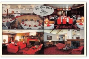 Cook County THE OLD BARN Burbank, IL Interior Views Chrome Vintage Postcard - Picture 1 of 2