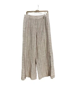 Pantaloni di lino ETT TWA di Anthropologie donna taglia 6 gambe larghe a righe costiere - Foto 1 di 8