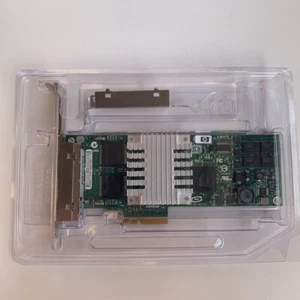 HP NC364T PCI-E 4-PORT GIGABIT SERVER ADAPTER LOW PROFILE 436431-001 435506-003 - Picture 1 of 5