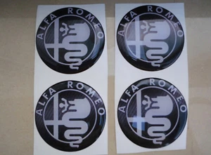 TUNING COPRIMOZZI STICKERS 3D X 4 PZ 5 cm ALFA ROMEO GIULIETTA SPIDER BRERA MITO - Imagen 1 de 5