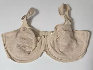 Wacoal Stark Beauty Sand Beige Underwire Bra Size 44D Style 855225 - Picture 1 of 5