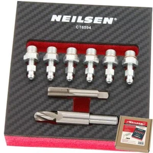 Juego de 8 insertos de reparación de rosca de pezón purga pinza de freno Neilsen M8 - Imagen 1 de 3
