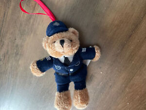 HARRODS VINTAGE ENGLISH PLUSH TEDDY BEAR POLICEMAN Ornament  5 Inch