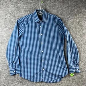 Camisa Bonobos Adulto Grande 16 1/2 35 A Medida Delgada Azul Elastizada Abotonada Para Hombres - Imagen 1 de 14