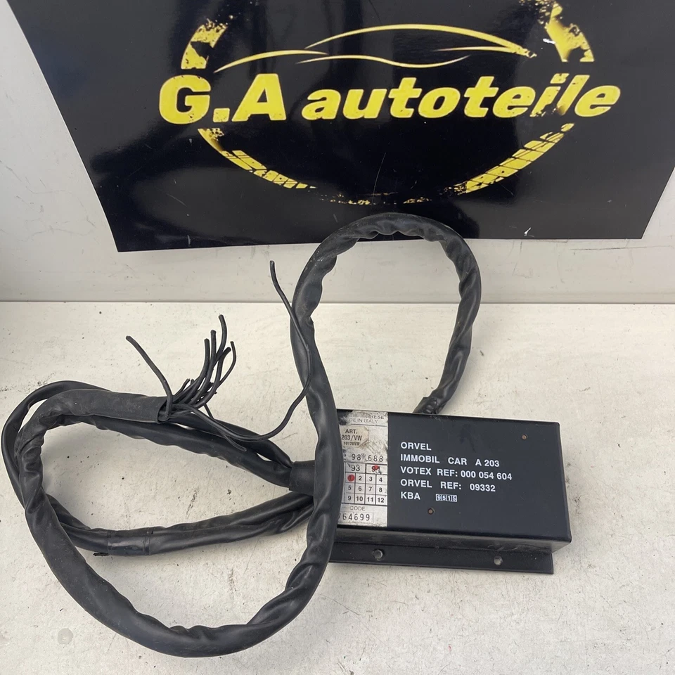 Steuergerät Wegfahrsperre Orvel Immobil Car A 203 Votex R VW Golf II 000054604 - Bild 1 von 4