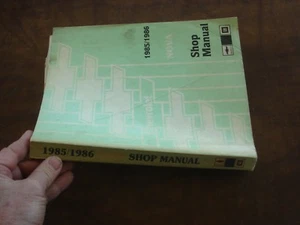 1985 1986 Chevy Nova Repair Shop Manual 85 86 Chevrolet OEM Original Service  - Picture 1 of 5