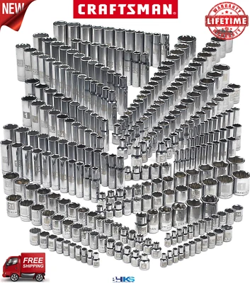 Craftsman 299-Piece Ultimate Easy Read Deep Standard SAE Metric Socket Set NEW! - Image 1 of 4