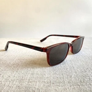 Lunettes de soleil unisexe Madson of America rectangulaires rouge noir écaille de tortue - Photo 1/21