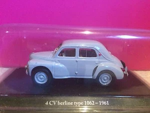 SUPERBE RENAULT 4CV  BERLINE TYPE 1062 1961 1/43 NEUF SOUS BLISTER I11 - Imagen 1 de 5