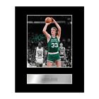 Larry Bird Signed Mounted Photo Display Boston Celtics