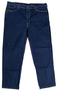 Levis 550 Jeans Men’s 46X33 Blue Baggy Tapered Leg Dark Wash Denim EUC - Picture 1 of 11