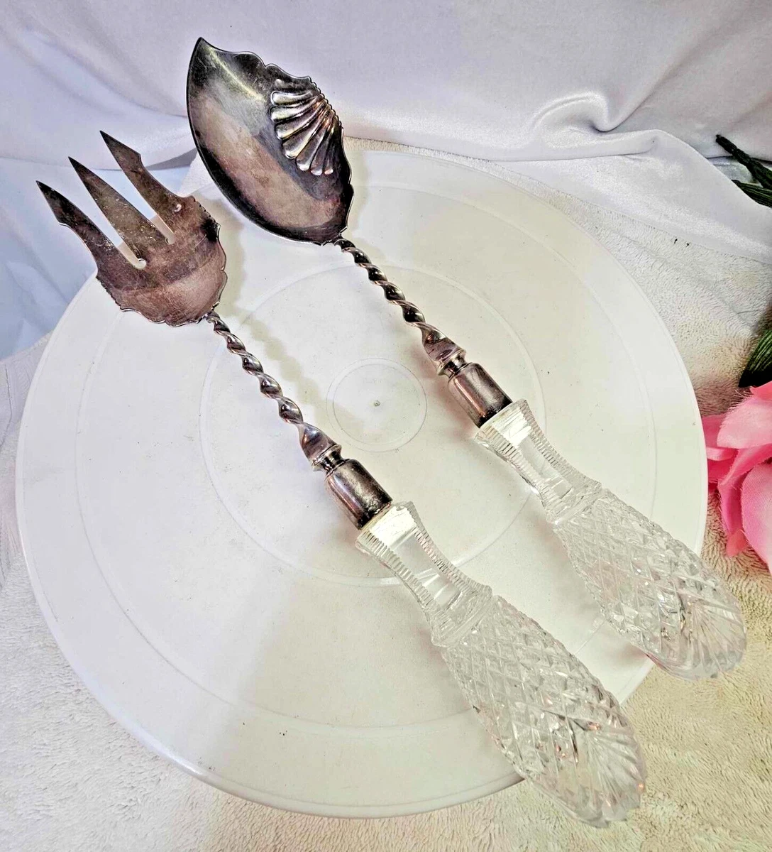 Gorham Antique US Silver-Plated Flatware Salad Servers for sale | eBay