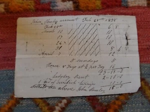 1834 J. & J. TOWN TURKEY MILL KEIGHLEY PAPER MAKER WATERMARKED WATERMARK HOMLEY - Picture 1 of 6