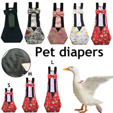 Adjustable Pet Cloth Diaper Wearable Poultry for Pet Goose/Duck/Chicken S/M/L√