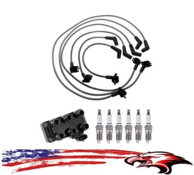 New Ignition Wires Spark Plug & Coil Pack for Ford Mustang 3.8L V6 from 01/99-00 - Image 1 of 4