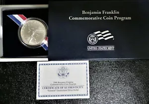 2006 Franklin - Scientist As Issued UNC Silver Dollar * OGP/COA * - Picture 1 of 3