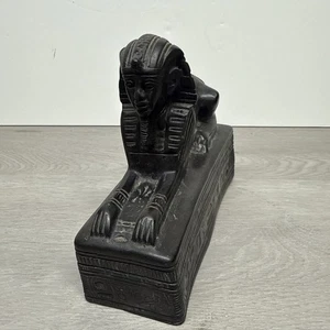 "Estatua de esfinge faraónica egipcia antigua única de 5,5"" de alto" - Imagen 1 de 5