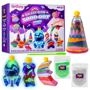 Galaxy Glow Sand Art Kit - Colored Sand & Art Bottles - Picture 1 of 6