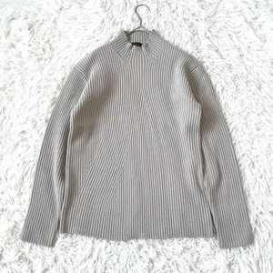 Allegri High Neck Sweater Knit Wool Blend Beige Size 46 - Picture 1 of 12