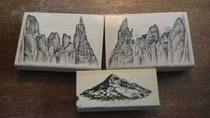 Estampillas montañosas Rocky Cliff 1995 montadas en goma (3) paisajes estampillas - Imagen 1 de 9