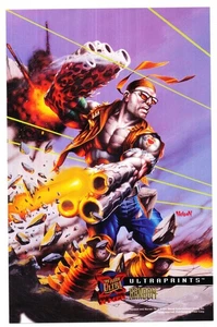 1995 FLEER ULTRA X-MEN & WOLVERINE VS SAURON ULTRAPRINTS RANDOM 6 1/2" x 10" - Picture 1 of 2