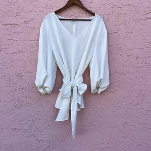 Lafayette 148 New York Creme Blouse Wedding Party Size XXL - Picture 1 of 11
