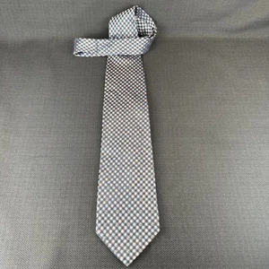 Roberto Villini Black Blue Pink Woven Mens Tie 100% Silk 58 x 3.75 Necktie - Picture 1 of 11